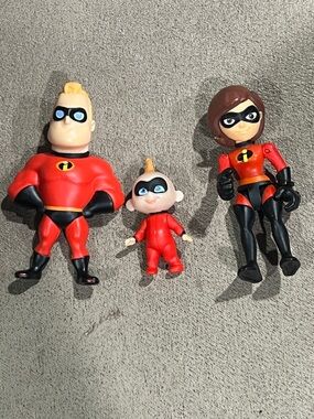 disney IMAGINEXT THE INCREDIBLES FIGURE set of 3 baby  Jack Elastigirl Mr & Mrs